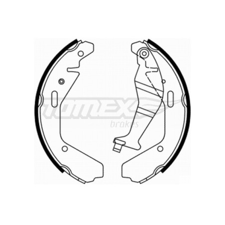 TOMEX Brakes TX 21-94 Brake Shoe Set for