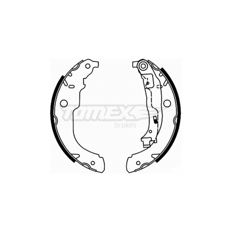 TOMEX Brakes TX 21-96 Sada brzdových čelistí pro