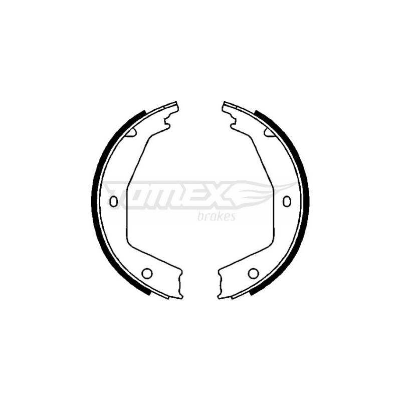 TOMEX Brakes TX 21-97 Sada brzdových čeľustí pre