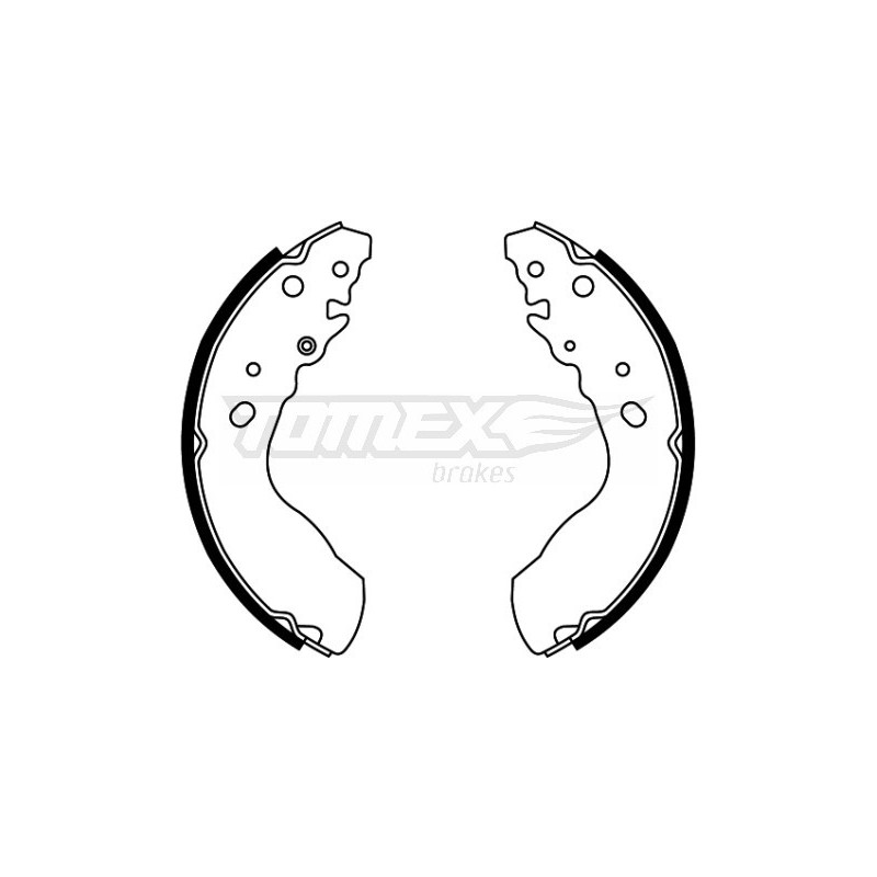 TOMEX Brakes TX 22-03 Brake Shoe Set for