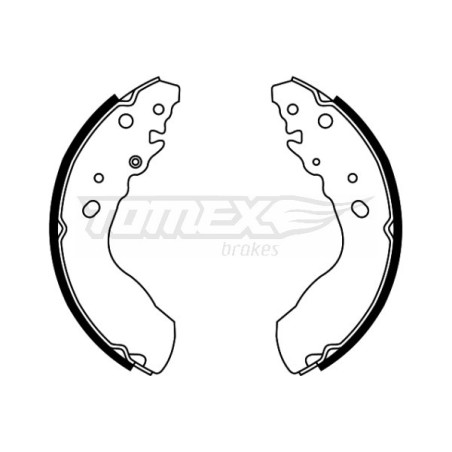 TOMEX Brakes TX 22-03 Brake Shoe Set for