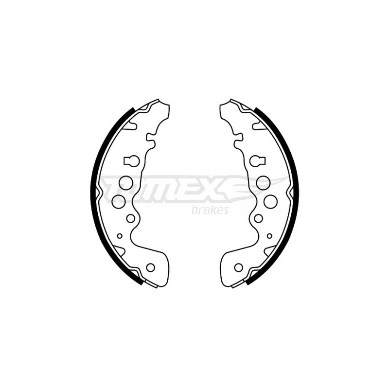 TOMEX Brakes TX 22-04 Sada brzdových čelistí pro