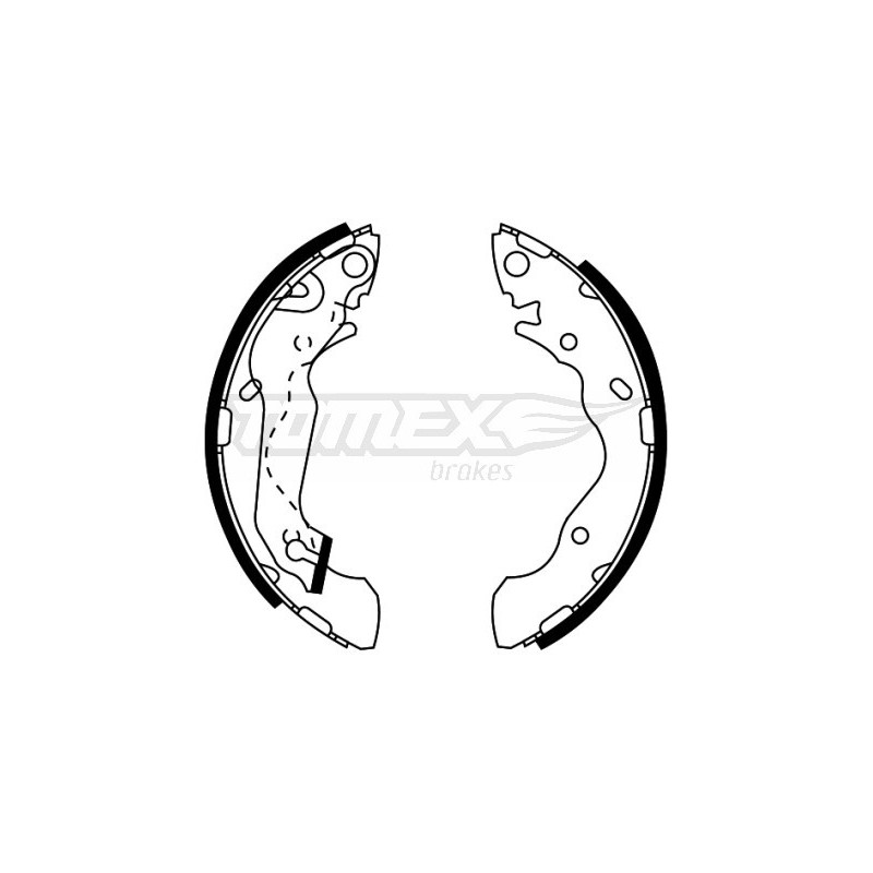 TOMEX Brakes TX 22-05 Sada brzdových čelistí pro