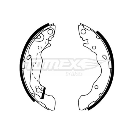 TOMEX Brakes TX 22-05 Sada brzdových čeľustí pre