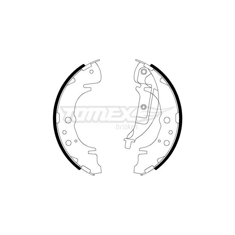 TOMEX Brakes TX 22-06 Sada brzdových čeľustí pre