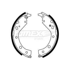 TOMEX Brakes TX 22-07 Zestaw szczęk hamulcowych dla