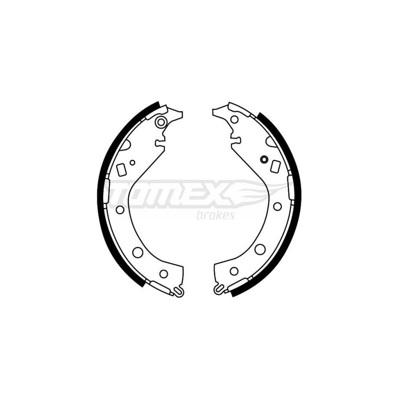 TOMEX Brakes TX 22-07 Brake Shoe Set for