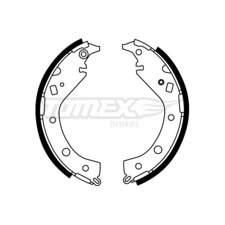 TOMEX Brakes TX 22-07 Kit ganasce freno per