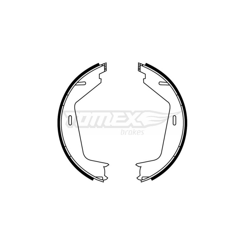 TOMEX Brakes TX 22-11 Sada brzdových čelistí pro