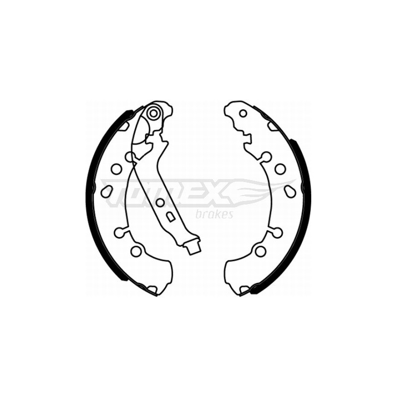 TOMEX Brakes TX 22-17 Sada brzdových čeľustí pre