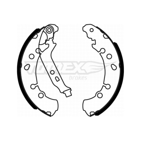 TOMEX Brakes TX 22-17 Sada brzdových čelistí pro