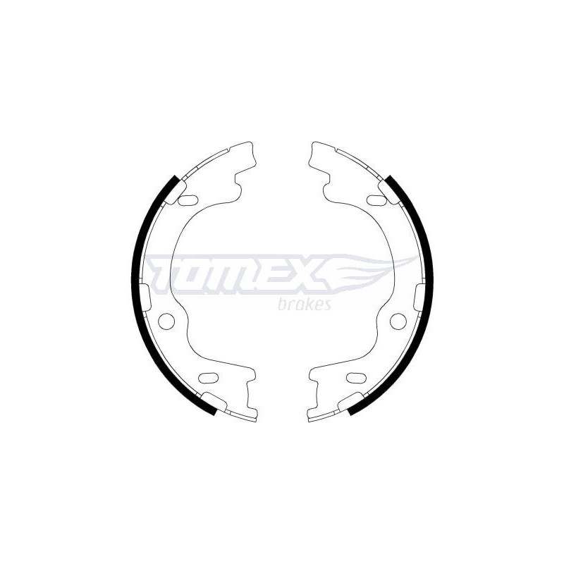 TOMEX Brakes TX 22-20 Brake Shoe Set for