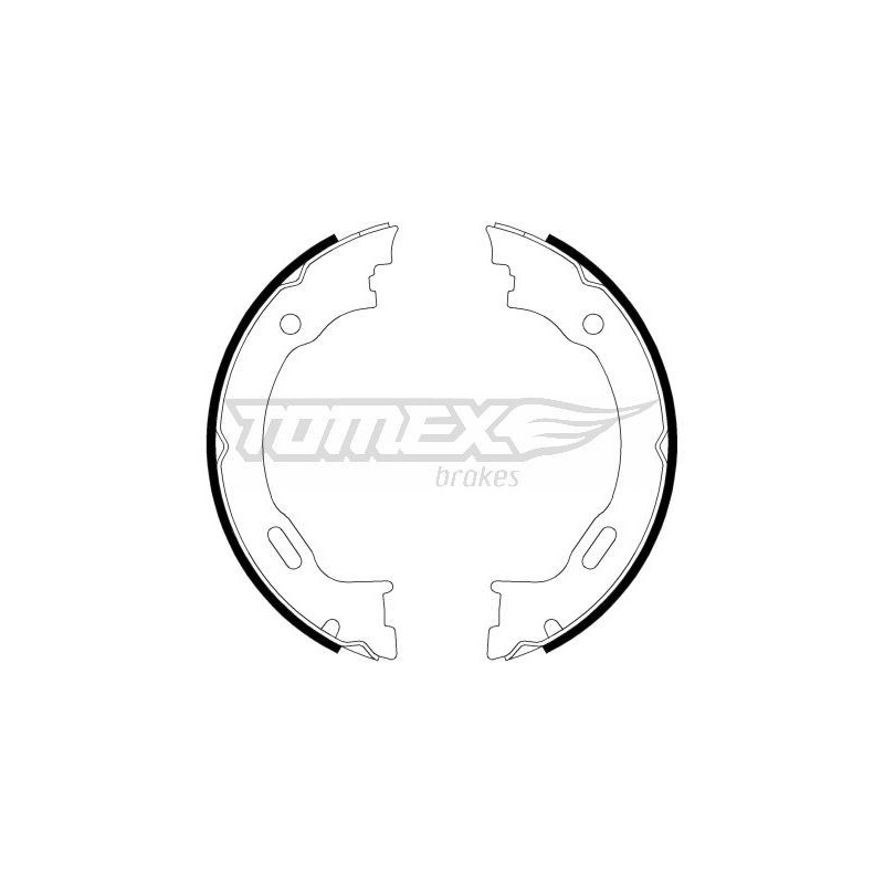 TOMEX Brakes TX 22-27 Sada brzdových čeľustí pre