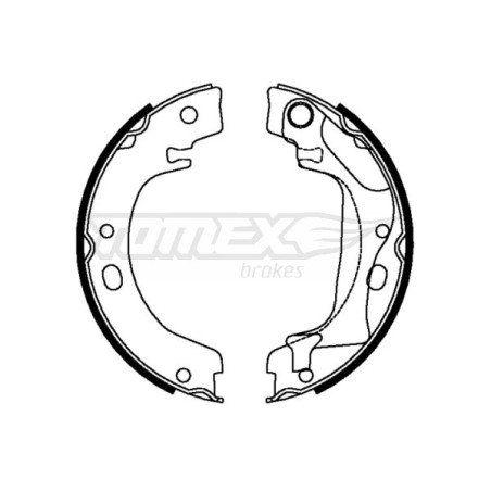 TOMEX Brakes TX 22-28 Sada brzdových čeľustí pre