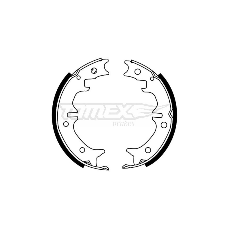 TOMEX Brakes TX 22-29 Brake Shoe Set for