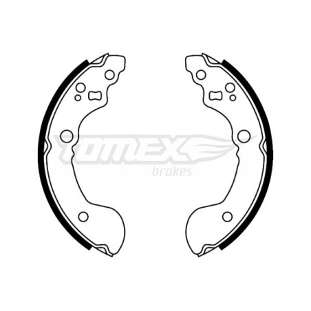 TOMEX Brakes TX 22-31 Kit ganasce freno per