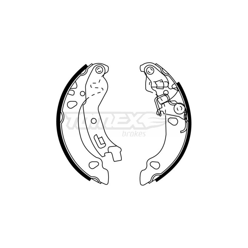 TOMEX Brakes TX 22-36 Sada brzdových čelistí pro