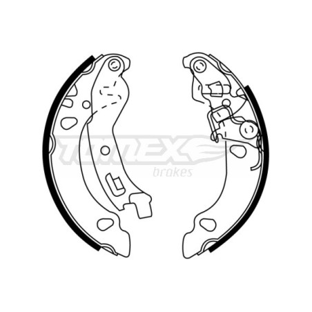 TOMEX Brakes TX 22-36 Zestaw szczęk hamulcowych dla