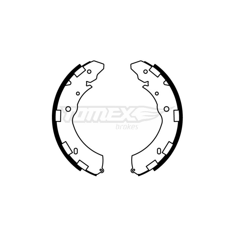 TOMEX Brakes TX 22-37 Sada brzdových čeľustí pre