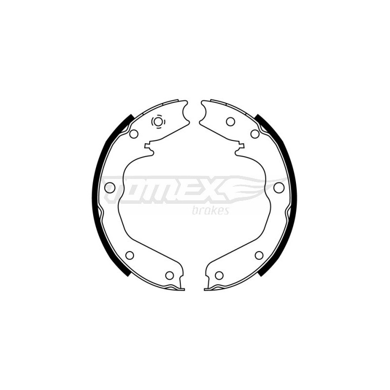 TOMEX Brakes TX 22-43 Sada brzdových čeľustí pre