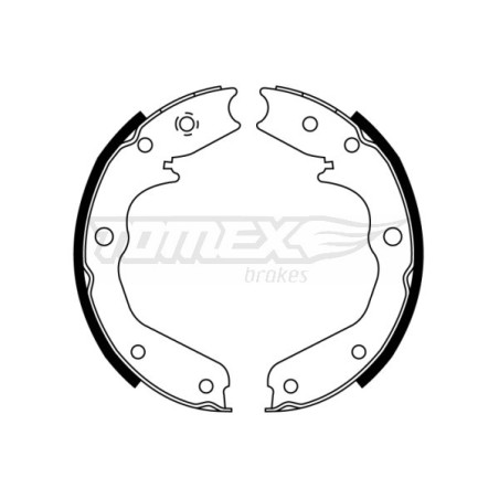 TOMEX Brakes TX 22-43 Sada brzdových čelistí pro
