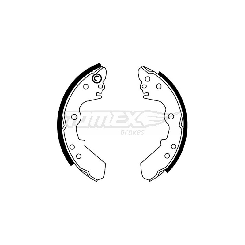 TOMEX Brakes TX 22-47 Sada brzdových čelistí pro