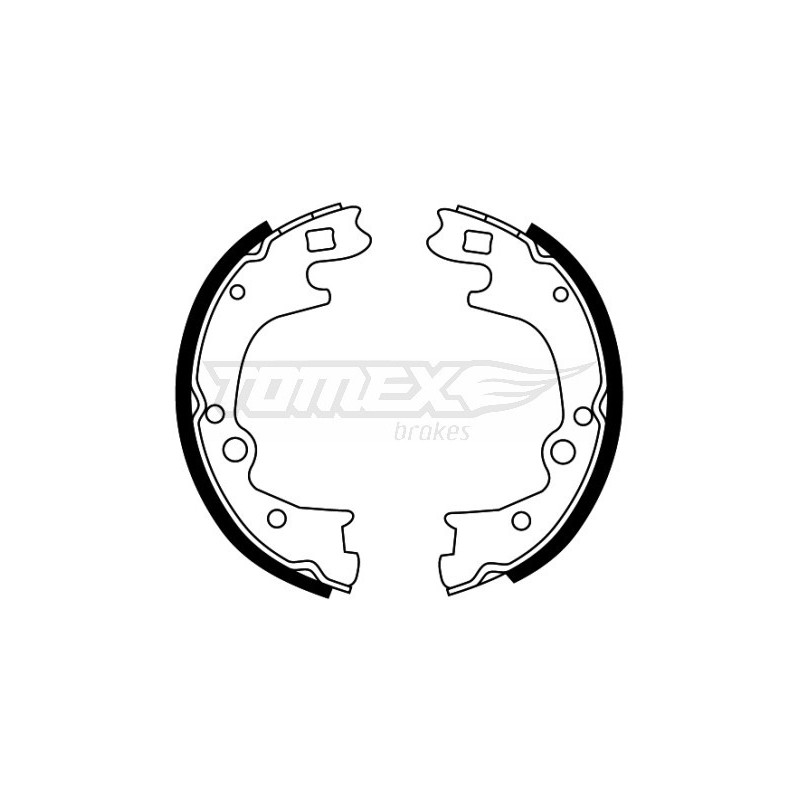 TOMEX Brakes TX 22-49 Sada brzdových čeľustí pre