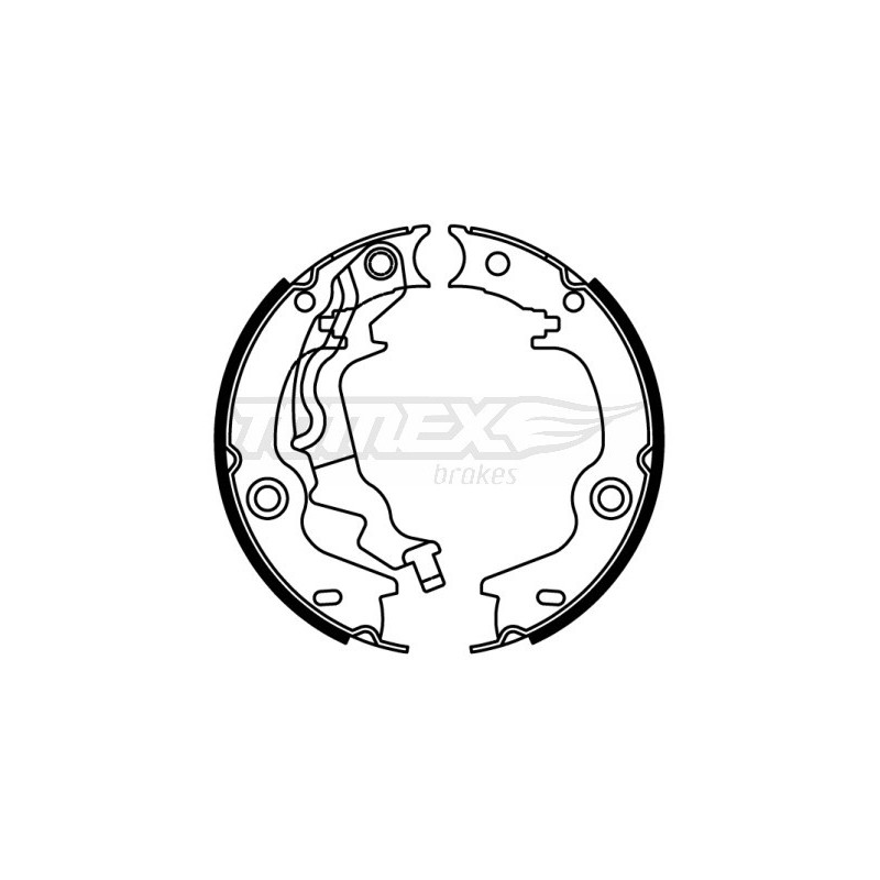 TOMEX Brakes TX 22-54 Sada brzdových čelistí pro