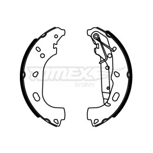 TOMEX Brakes TX 22-57 Sada brzdových čeľustí pre