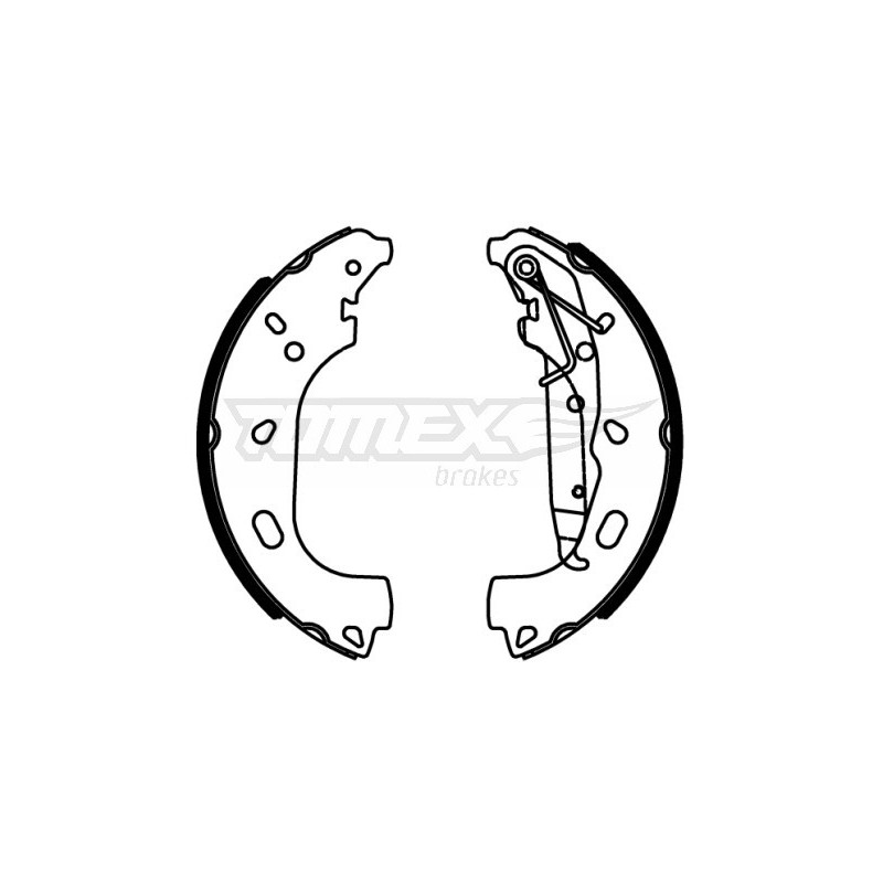 TOMEX Brakes TX 22-57 Sada brzdových čeľustí pre
