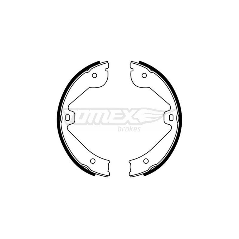 TOMEX Brakes TX 22-67 Sada brzdových čeľustí pre