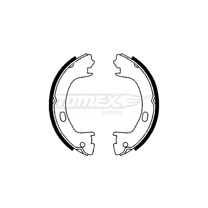 TOMEX Brakes TX 22-71 Brake Shoe Set for