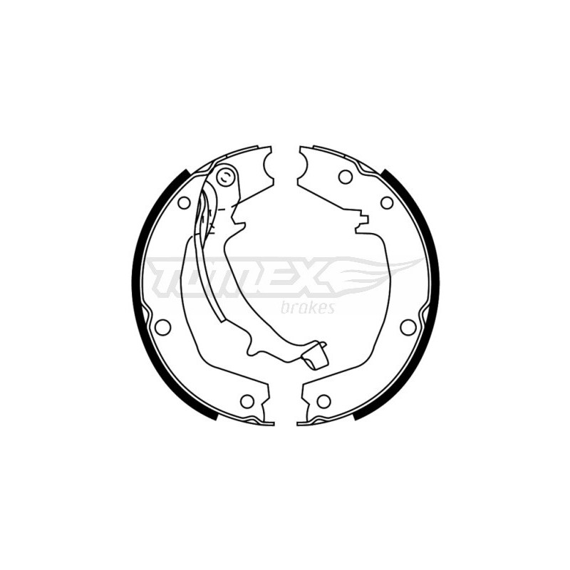 TOMEX Brakes TX 22-72 Brake Shoe Set for