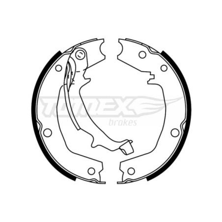 TOMEX Brakes TX 22-72 Sada brzdových čelistí pro