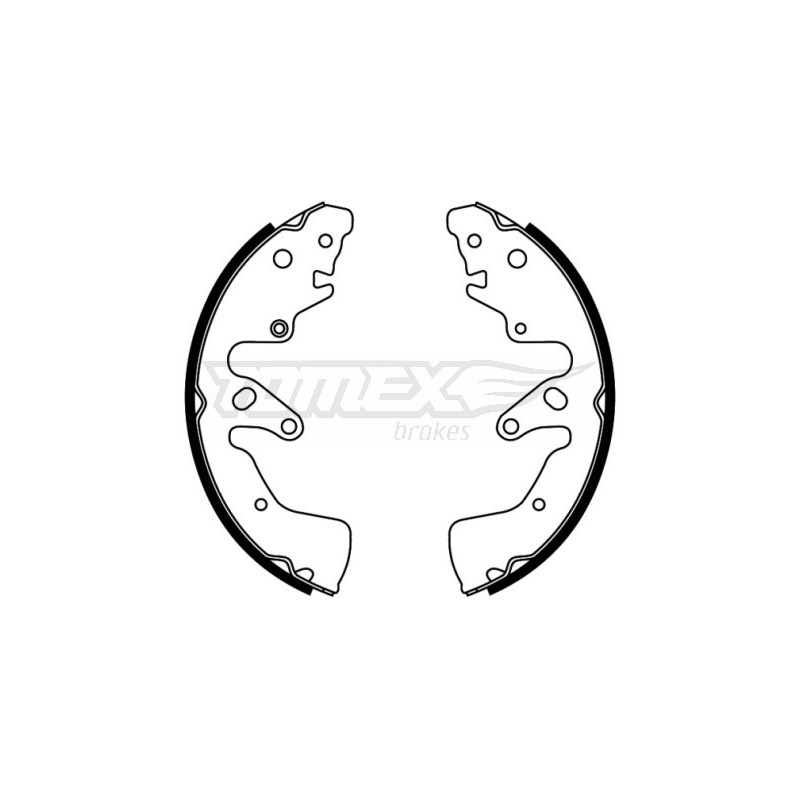 TOMEX Brakes TX 22-74 Sada brzdových čelistí pro