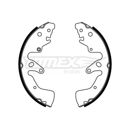 TOMEX Brakes TX 22-74 Zestaw szczęk hamulcowych dla