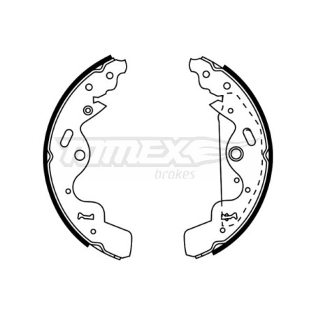 TOMEX Brakes TX 22-75 Bremsbackensatz für