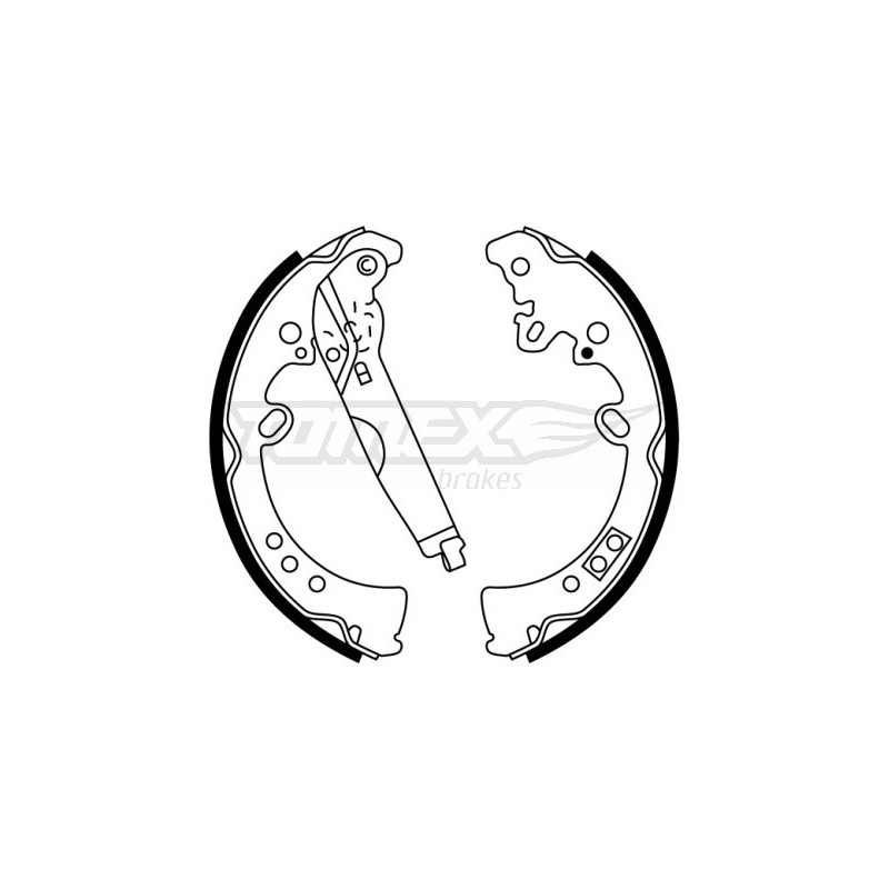TOMEX Brakes TX 22-76 Jeu de mâchoires de frein pour
