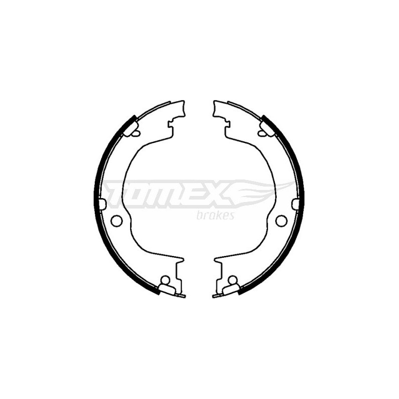 TOMEX Brakes TX 22-77 Brake Shoe Set for