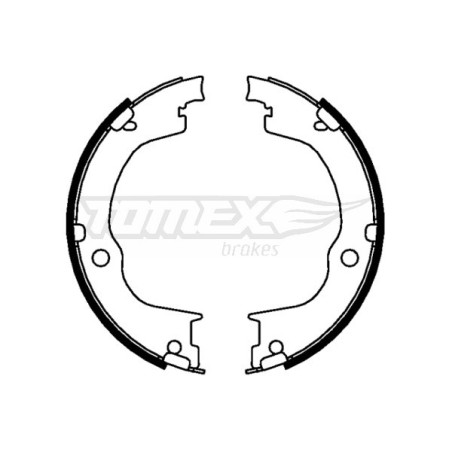 TOMEX Brakes TX 22-77 Sada brzdových čeľustí pre