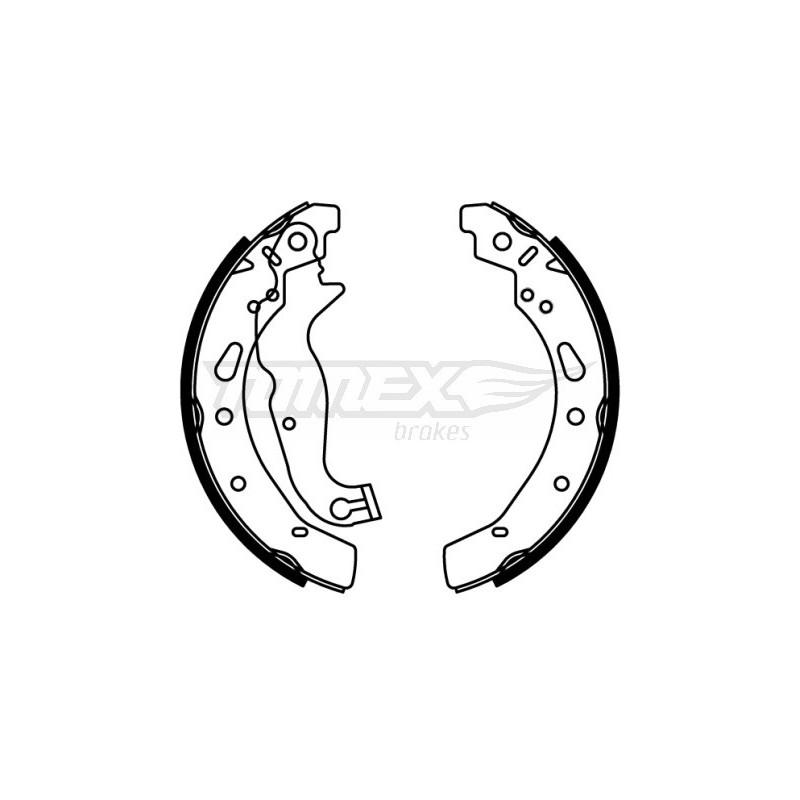 TOMEX Brakes TX 22-80 Sada brzdových čeľustí pre