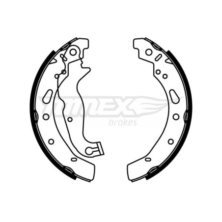 TOMEX Brakes TX 22-80 Sada brzdových čeľustí pre