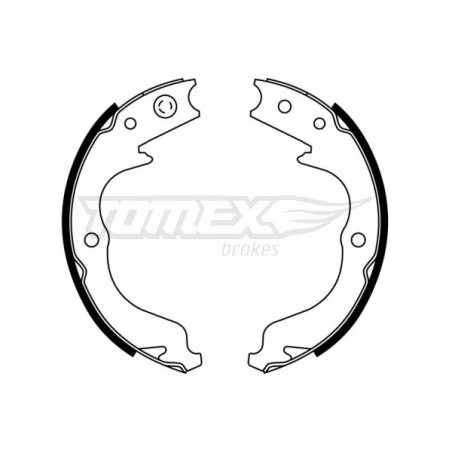 TOMEX Brakes TX 22-81 Zestaw szczęk hamulcowych dla