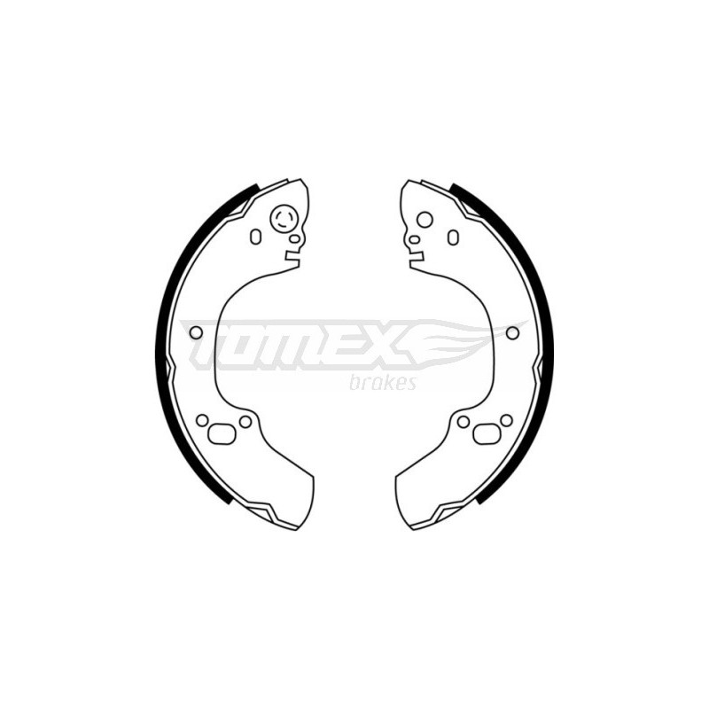 TOMEX Brakes TX 22-88 Sada brzdových čelistí pro