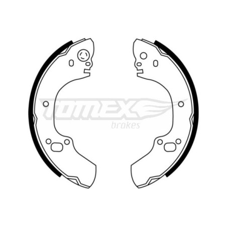 TOMEX Brakes TX 22-88 Sada brzdových čelistí pro