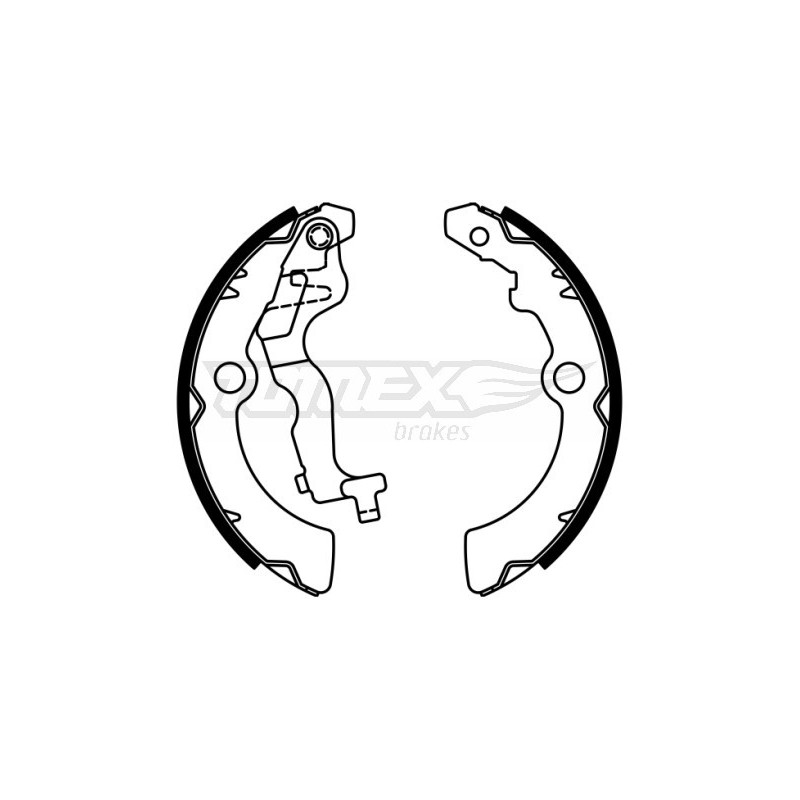 TOMEX Brakes TX 22-92 Brake Shoe Set for