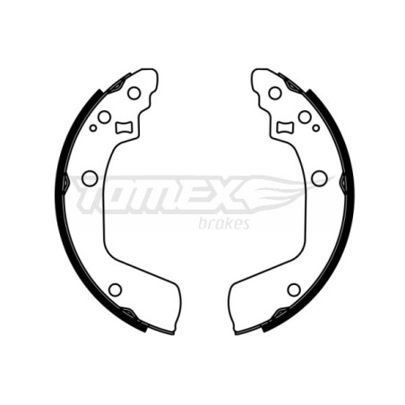 TOMEX Brakes TX 22-94 Sada brzdových čeľustí pre