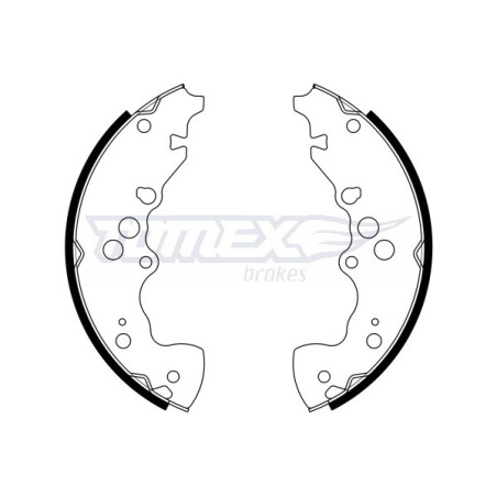 TOMEX Brakes TX 22-95 Sada brzdových čeľustí pre
