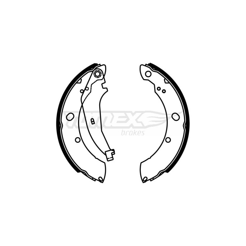 TOMEX Brakes TX 22-97 Sada brzdových čeľustí pre
