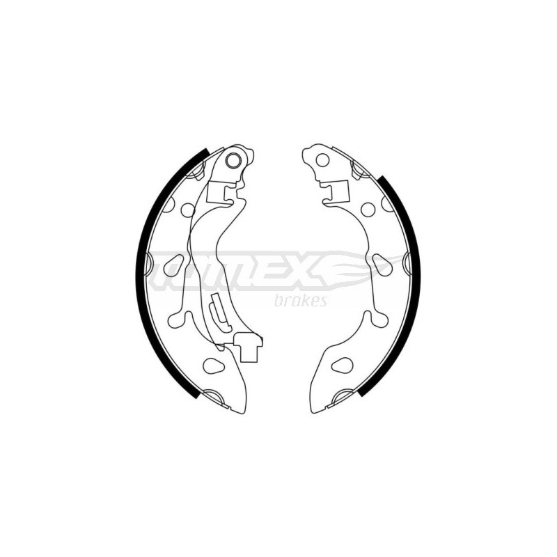 TOMEX Brakes TX 23-04 Zestaw szczęk hamulcowych dla